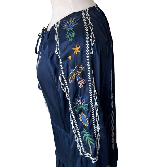 JOHNNY WAS LEXIE TIERED MINI DRESS Small NWT - Picture 8 of 9